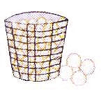 JKM Bucket of Balls Applique (Stick On)