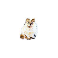 JKM Small Cat Sitting Applique Stick On