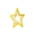 JKM Small Gold/Silver Star with Open Center Applique (Iron On)