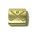 JKM Golf Cap Buckle with Cross Club 3/4 Inch